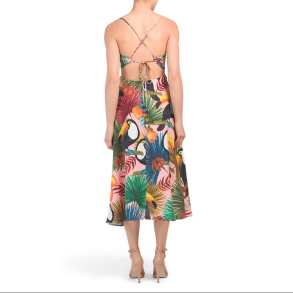 Farm Rio Tropical Tucano Cut Out Dress - Picture 3 of 3